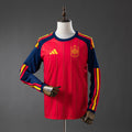 Men’s Spain 2026 Home Long Sleeve Jersey S-4XL
