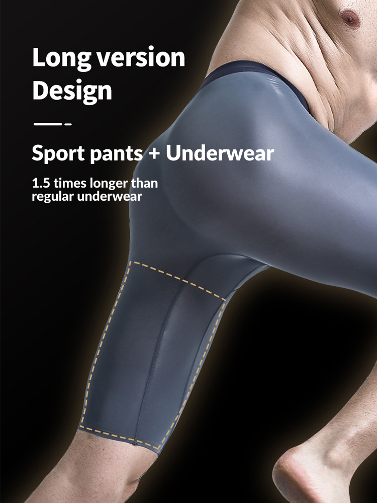 3 Pack Men's Anti-Chafing Seamless Running Briefs