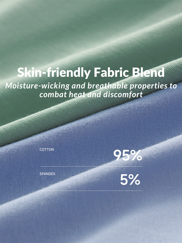 3 Pack Men's Breathable Anti-Chafing Cotton Briefs