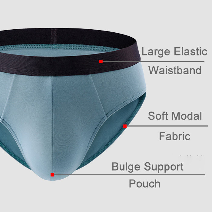 3 Pack Soft Modal Cotton Large Pouch Briefs