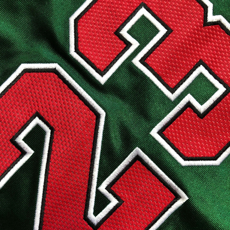 Men’s Chicago Bulls 1997-98 #23 Jordan Green/red Jersey