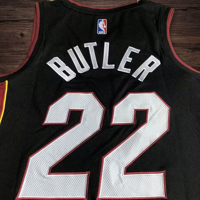 Men’s Miami Heat #22 Butler Black Jersey