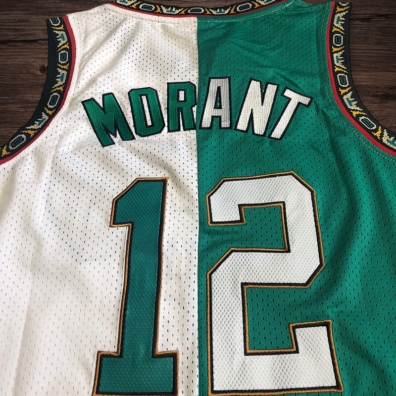 Men’s Memphis Grizzlies 1998-99 #12 Morant Split Jersey