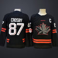 Youth Hockey Canada #87 Sidney Crosby Black 2026 Olympic Stitched Jersey “C” Patches
