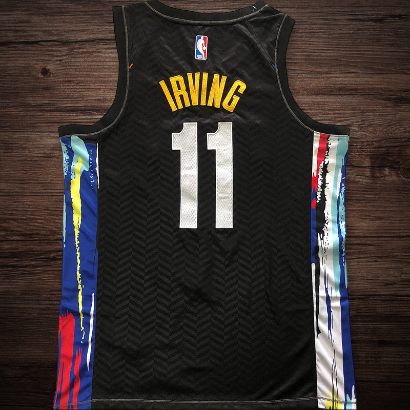 Men’s Brooklyn Nets #11 IRVING Jersey Black