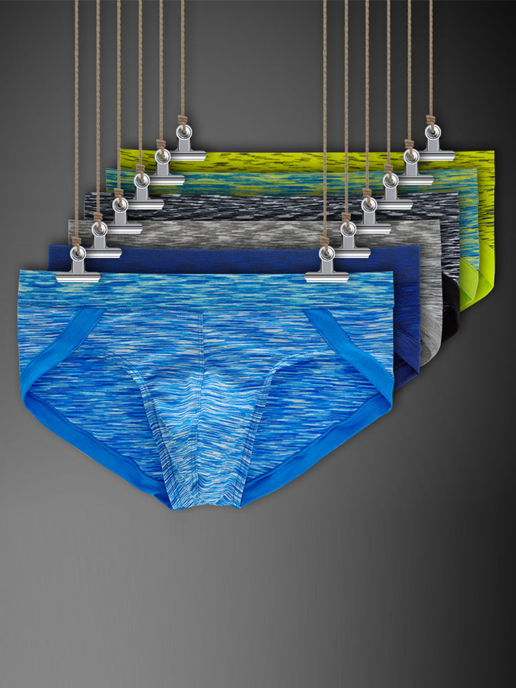 2 Pack Men's Sexy Stretch U Convex Pouch Briefs