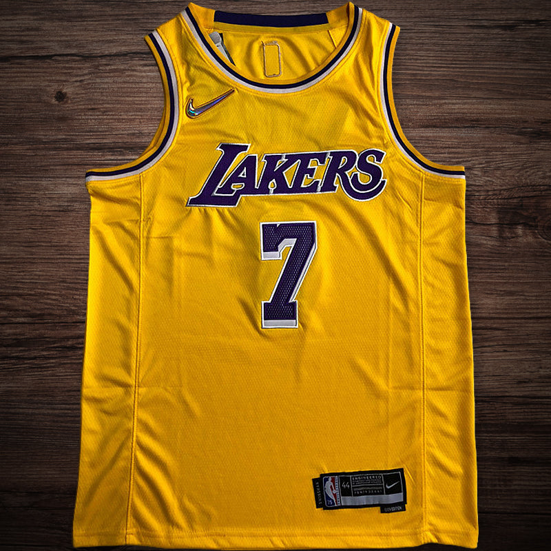 Men’s Los Angeles Lakers 75th anniversary #7 Anthony Jersey Yellow
