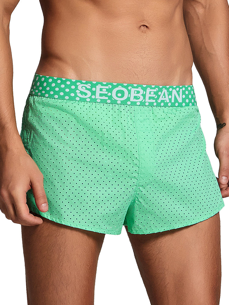 Men's Cotton Butt Lifter Boxers with Breathable Tummy Control