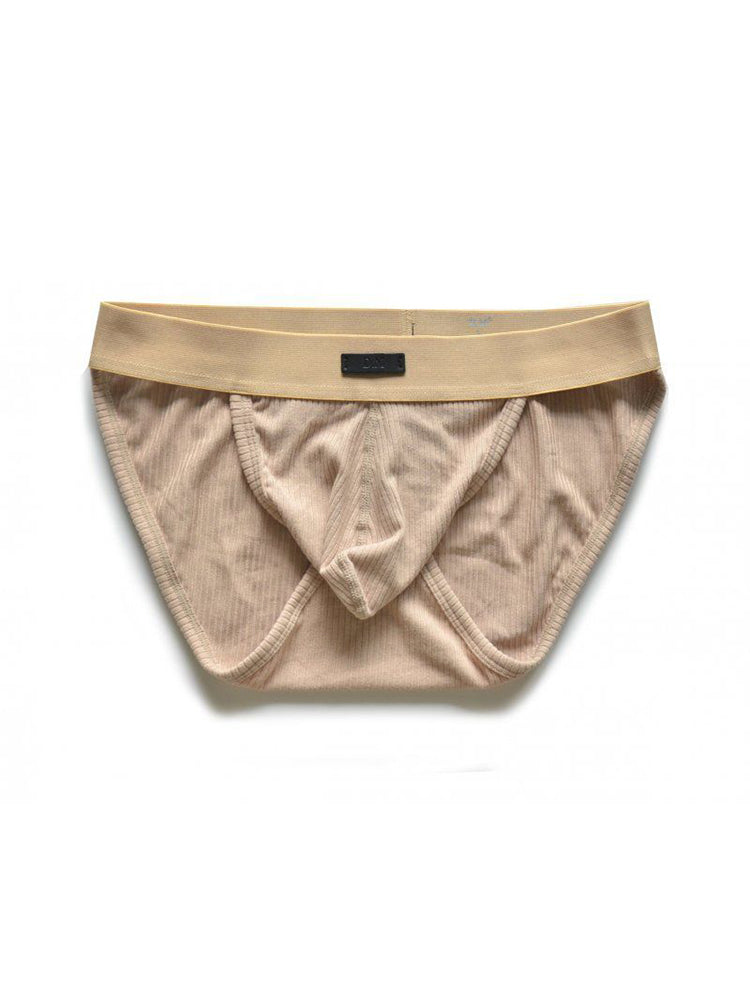 2 Pack Men's Low-rise High-cut Solid Briefs