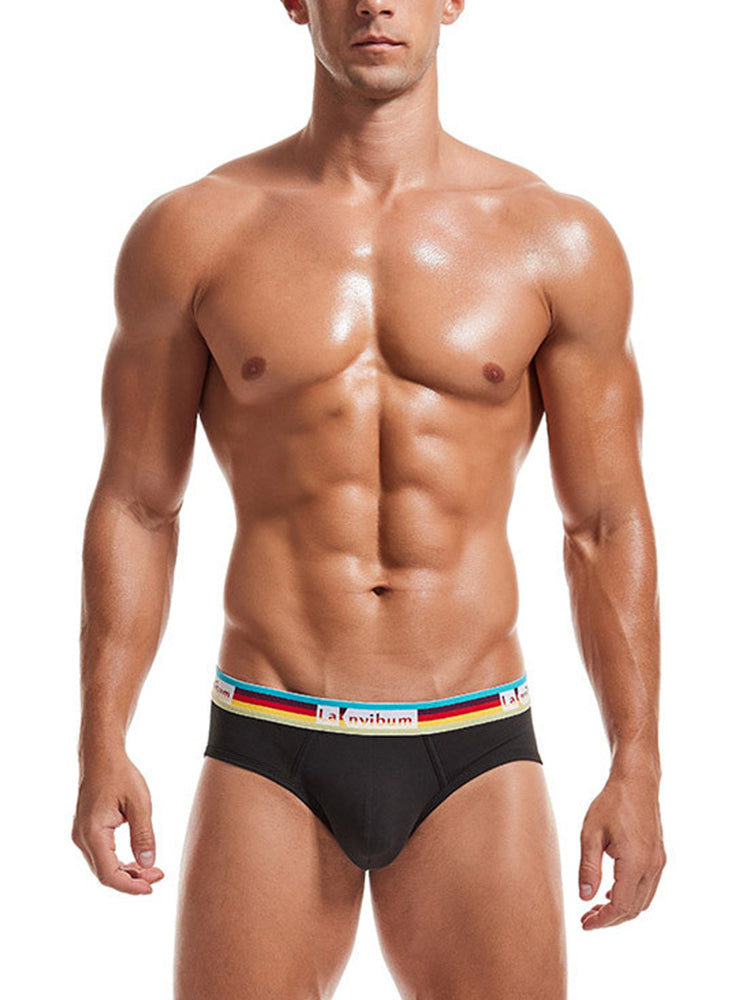 2 Pack Men's U Pouch Rainbow Pride Briefs
