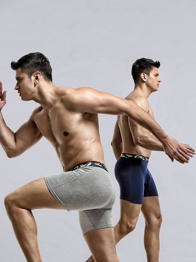 2 Pack Men's U Convex Large Support Pouch Boxers Briefs