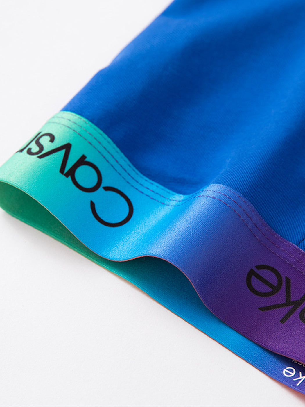 2 Pack Men's Cotton Sexy Antibacterial Rainbow Waistband Trunks