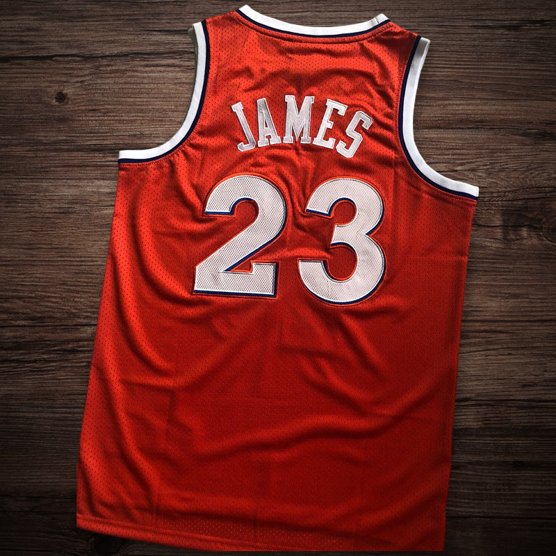 Men’s Cleveland Cavaliers #23 James Red Jersey