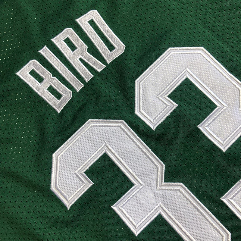 Men’s Boston Celtics 1985-86 #33 Larry Bird Jersey Green All Stitched