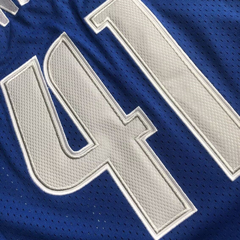Men’s Dallas Mavericks 1998/2019 Hall of Fame #41 Nowitzki Jersey