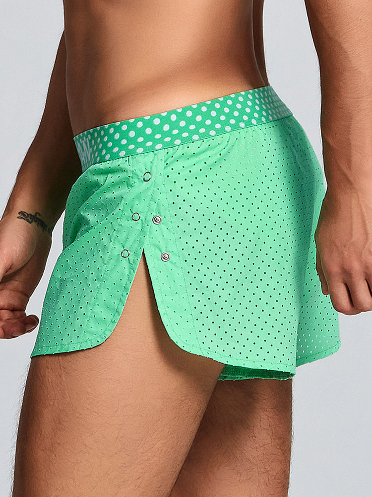 Men's Cotton Butt Lifter Boxers with Breathable Tummy Control