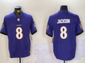 Men’s Baltimore Ravens Lamar Jackson #8 Purple Jersey