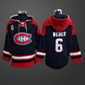 Men’s Montreal Canadiens #6 WEBER  All Stitched Hoodie