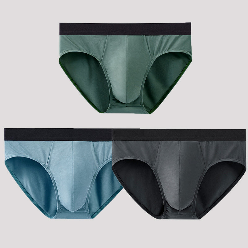 3 Pack Soft Modal Cotton Large Pouch Briefs