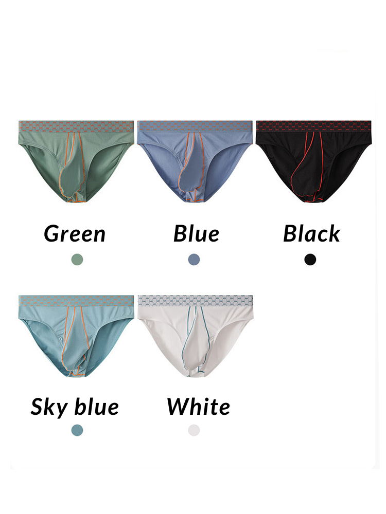 3 Pack Men's Breathable Anti-Chafing Cotton Briefs