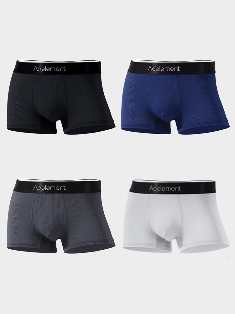 4 Pack Breathable Mesh Antibacterial Men's Underwear