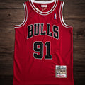 Men’s Chicago Bulls 1997-98 #91 Dennis Rodman Jersey
