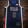 Men’s 2024 Olympics Team USA #6 James Navy Jersey