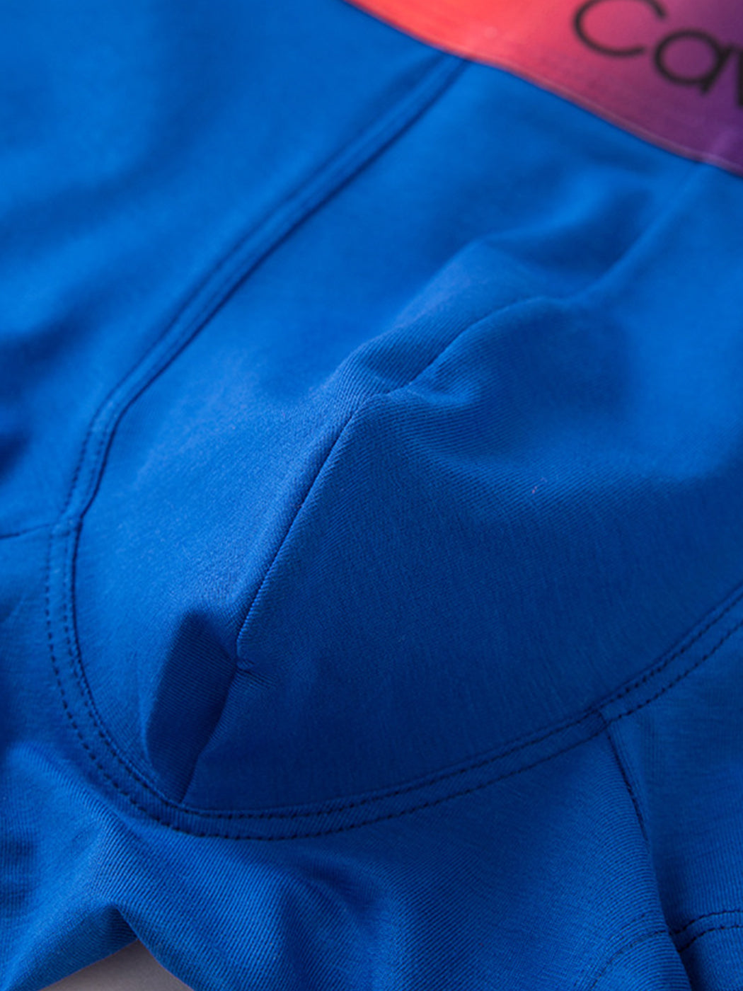 2 Pack Men's Cotton Sexy Antibacterial Rainbow Waistband Trunks