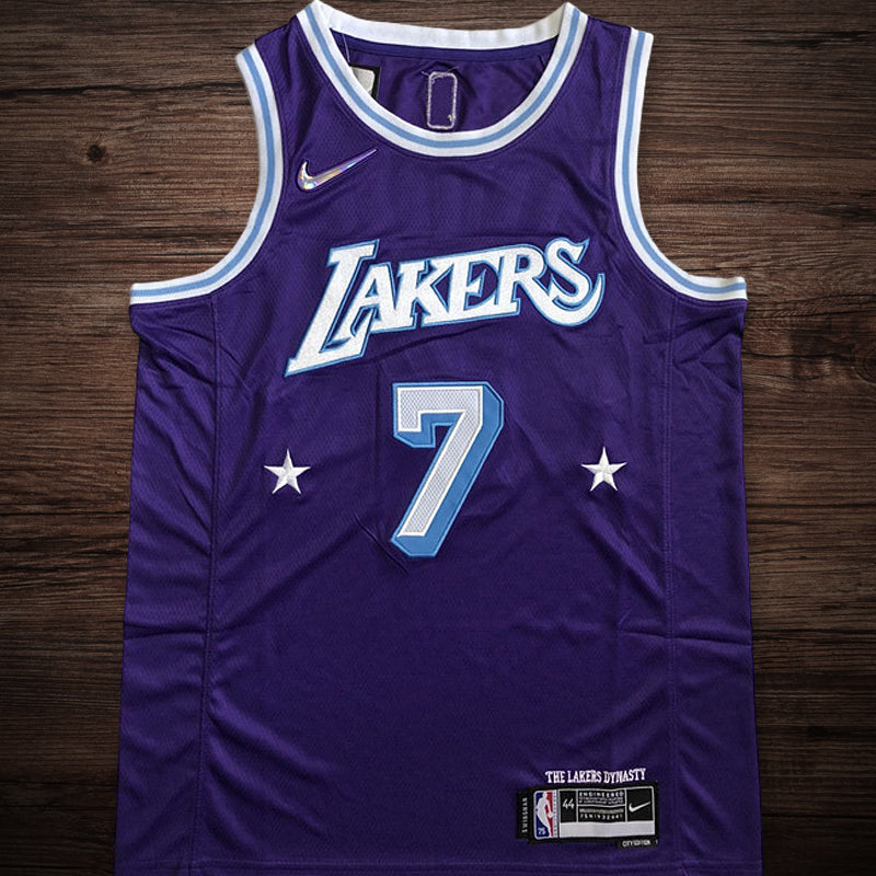 Men’s Los Angeles Lakers 75th anniversary #7 Anthony Jersey
