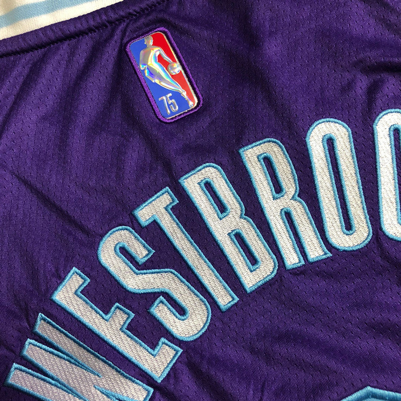 Men’s Los Angeles Lakers 75th anniversary #0 Westbrook Jersey