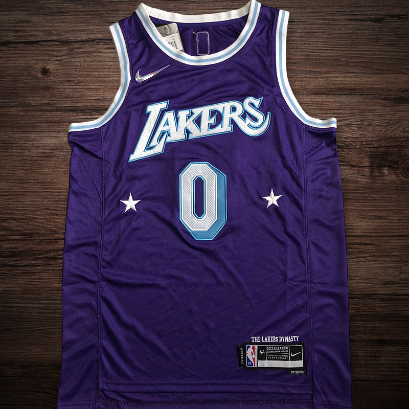 Men’s Los Angeles Lakers 75th anniversary #0 Westbrook Jersey