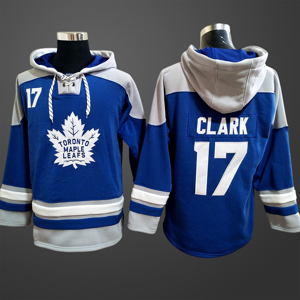 Men’s Toronto Maple Leafs #17 Clark All Stitched Hoodie
