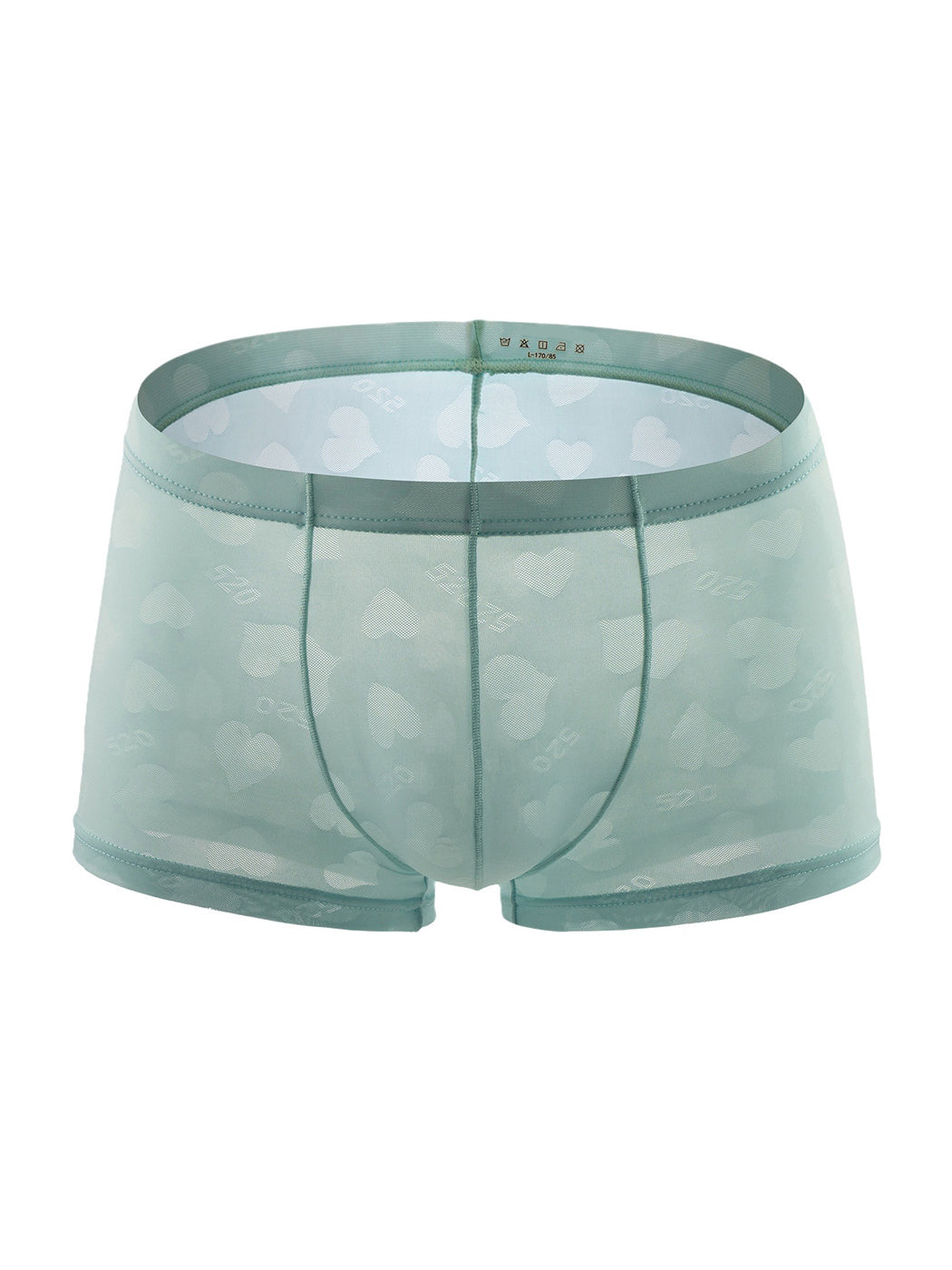 4 Pack Men's Sexy Heart Mesh Trunks