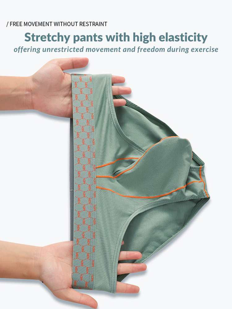 3 Pack Men's Breathable Anti-Chafing Cotton Briefs