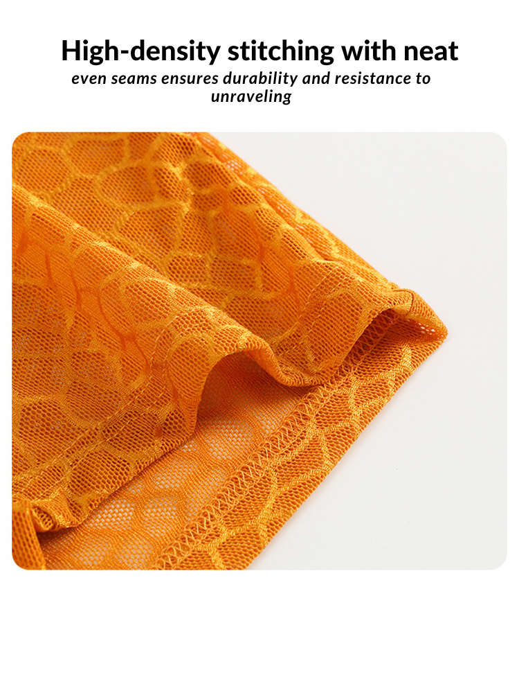 2 Pack Men's Ice Silk Lace Solid Sexy Trunks