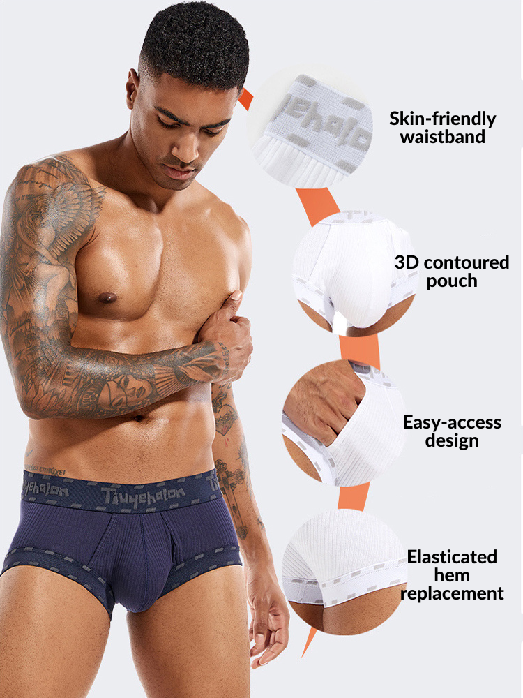 2 Pack Men's Ultra-Soft Support Pouch Trunks