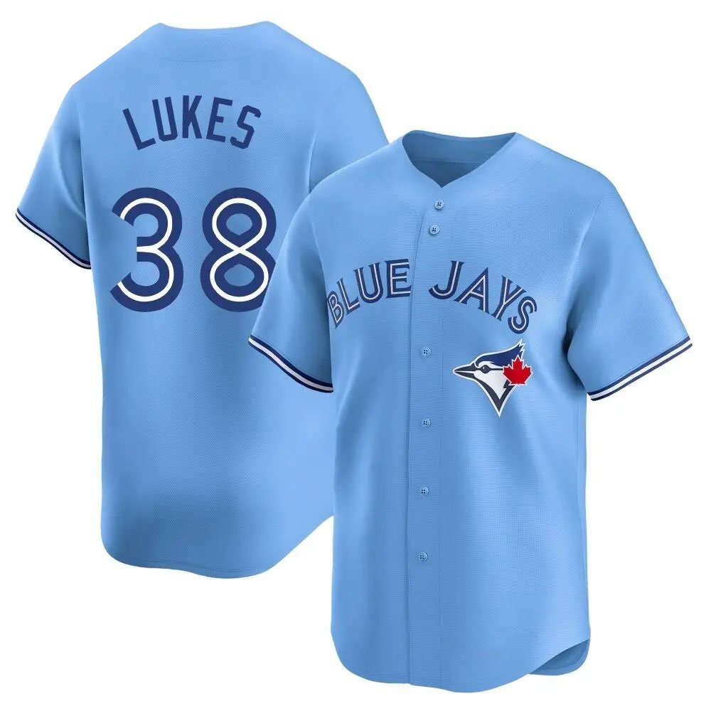 Men’s Toronto Blue Jays Nathan Lukes #38 Powder Blue Jersey