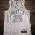 Men’s Detroit Pistons MVP #25 Rose White Jersey