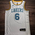 Men’s Los Angeles Lakers 2023 #6 Lebron James White Jersey