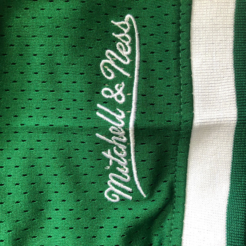 Men’s Boston Celtics #33 BIRD Green Short Sleeve Jersey