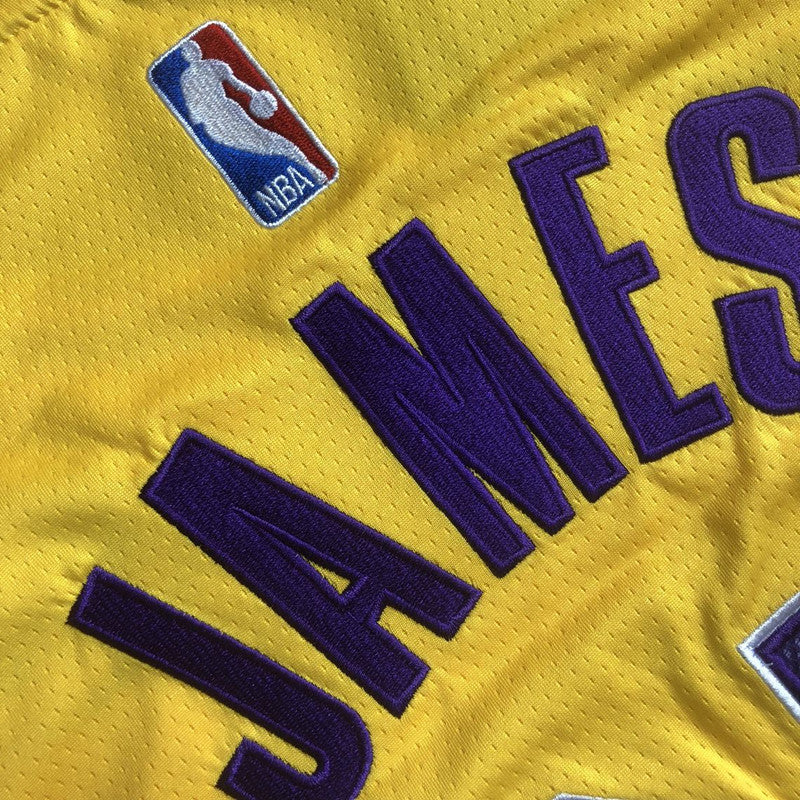 Men’s Los Angeles Lakers #23 James Yellow Jersey