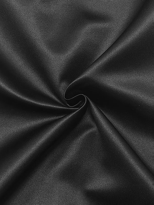 High-Low Loose Solid Color Split-Joint Round-Neck Midi Dresses