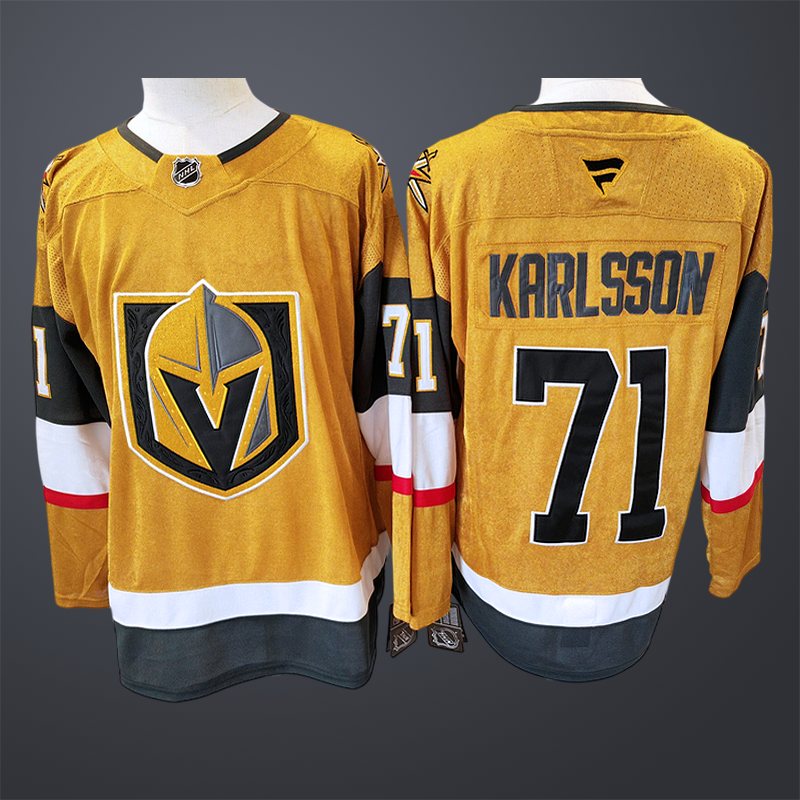Men’s Vegas Golden Knights William Karlsson #71 Fanatics Gold Player Jersey