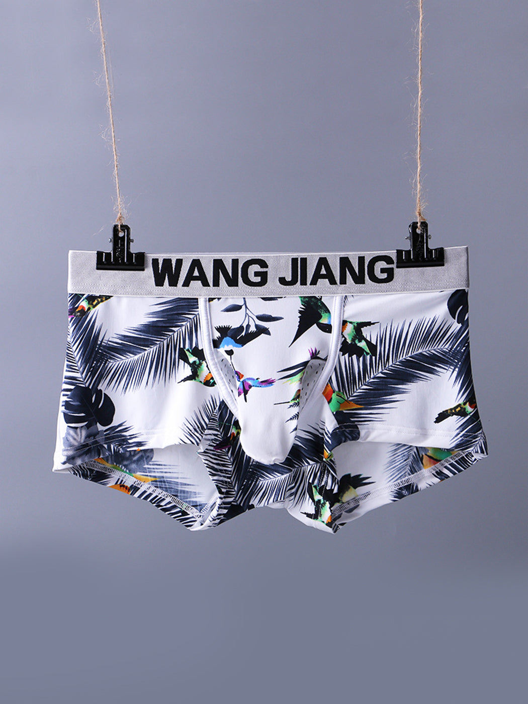 3 Pack Men's Ice Silk Trunks with Separated Pouch Design