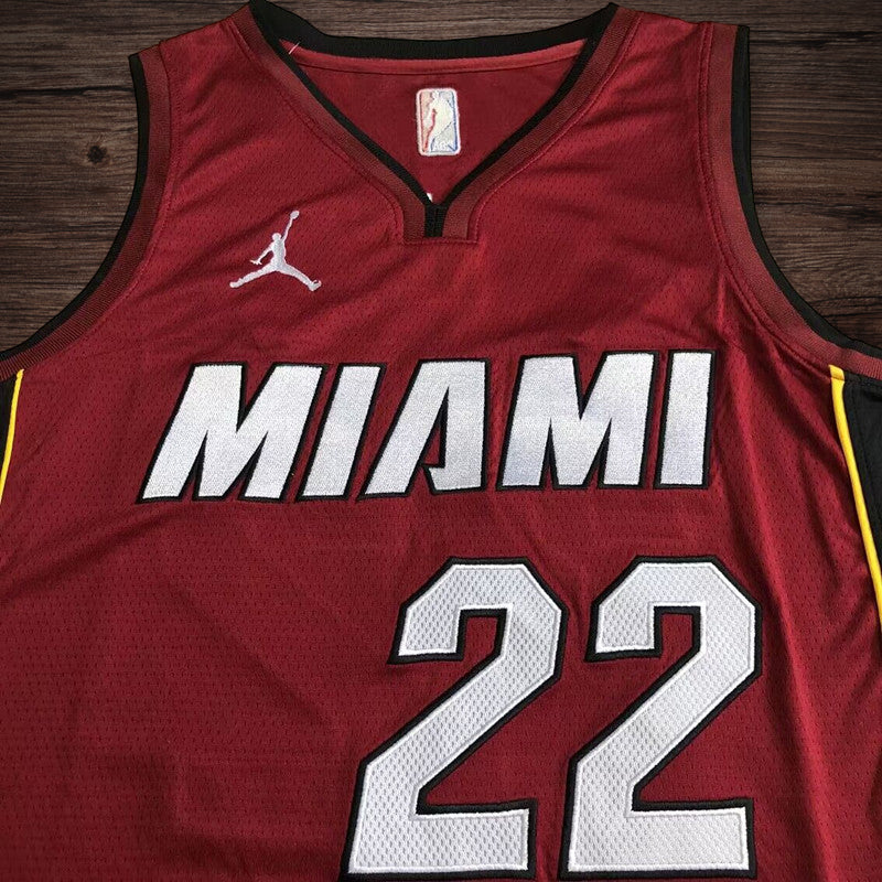 Men’s Miami Heat #22 Butler Red Jersey