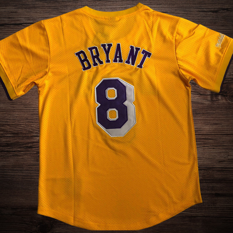 Men’s Los Angeles Lakers #8 Kobe Bryant Jersey Yellow