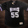 Men’s Sacramento Kings #55 Willams Black Short Sleeve Jersey