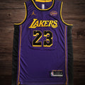 Men’s Los Angeles Lakers #23 James Purple Jersey