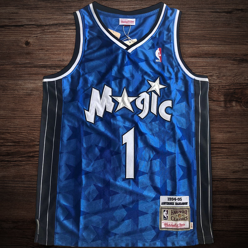 Men’s Orlando Magic 1994-95 #1 Hardaway BLue jersey