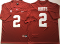 Alabama Crimson Tide Red #2 HURTS Stitched Jersey